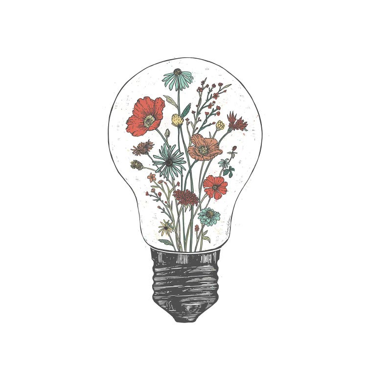 Floral Lightbulb