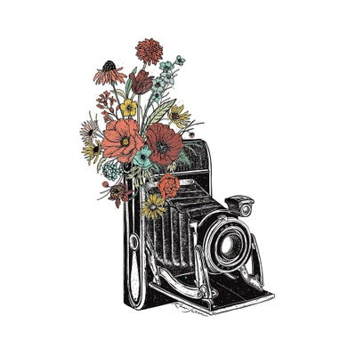 Floral Vintage Camera II by Kaari Selven canvas print