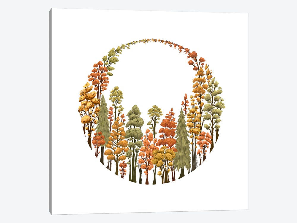 Autumn Forest Ring by Kaari Selven 1-piece Canvas Artwork