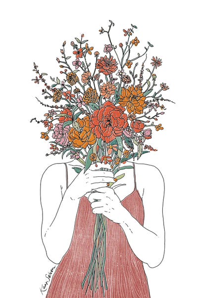 Flower Face by Kaari Selven canvas print