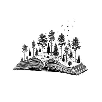 Forested Book by Kaari Selven canvas print