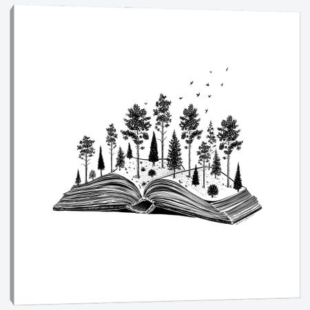Forested Book Canvas Print #KSI36} by Kaari Selven Canvas Wall Art