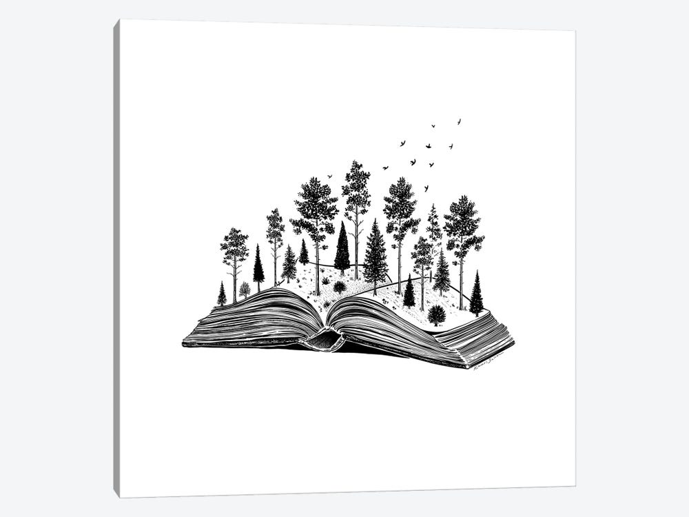 Forested Book by Kaari Selven 1-piece Canvas Print