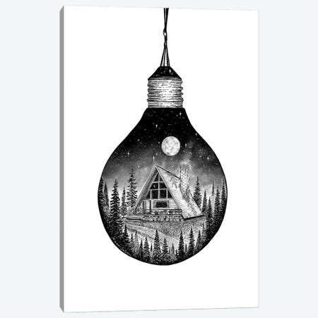 Lightbulb Cabin Canvas Print #KSI46} by Kaari Selven Canvas Print