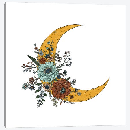 Lunar Bloom Canvas Print #KSI47} by Kaari Selven Art Print