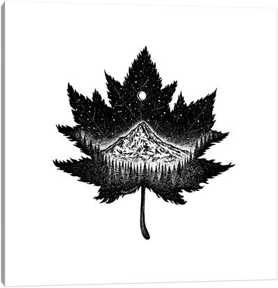 Mountain Leaf Canvas Art Print - Kaari Selven