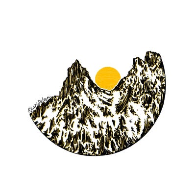 Mountain Sun by Kaari Selven canvas print