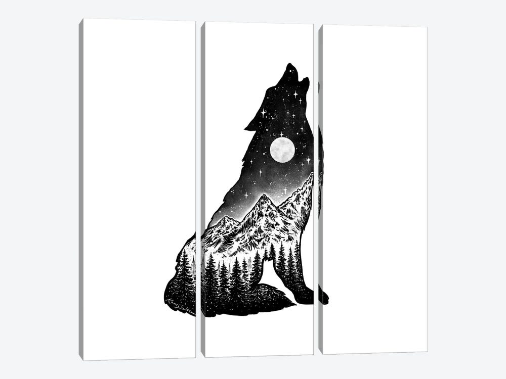Mountain Wolf II by Kaari Selven 3-piece Art Print
