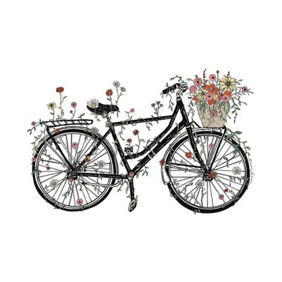 Bicycle Blossoms by Kaari Selven canvas print