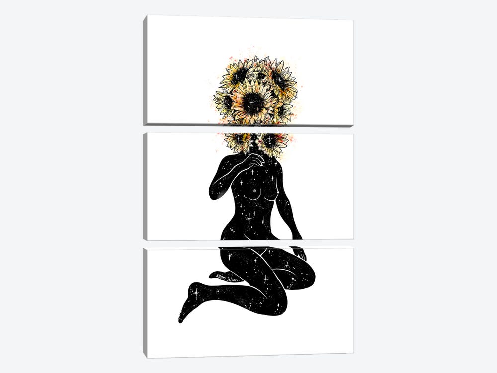 Sunflowered by Kaari Selven 3-piece Art Print