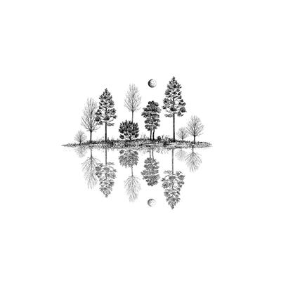 Tree Reflections by Kaari Selven art print