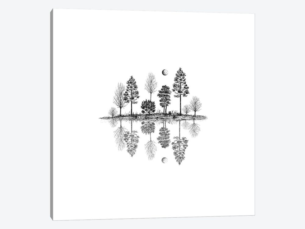 Tree Reflections by Kaari Selven 1-piece Canvas Artwork