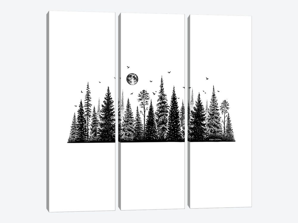 Treescape Line by Kaari Selven 3-piece Art Print