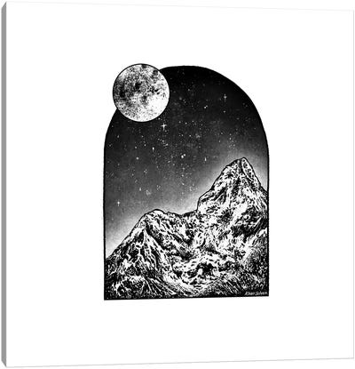 Window To The Moon Canvas Art Print - Kaari Selven