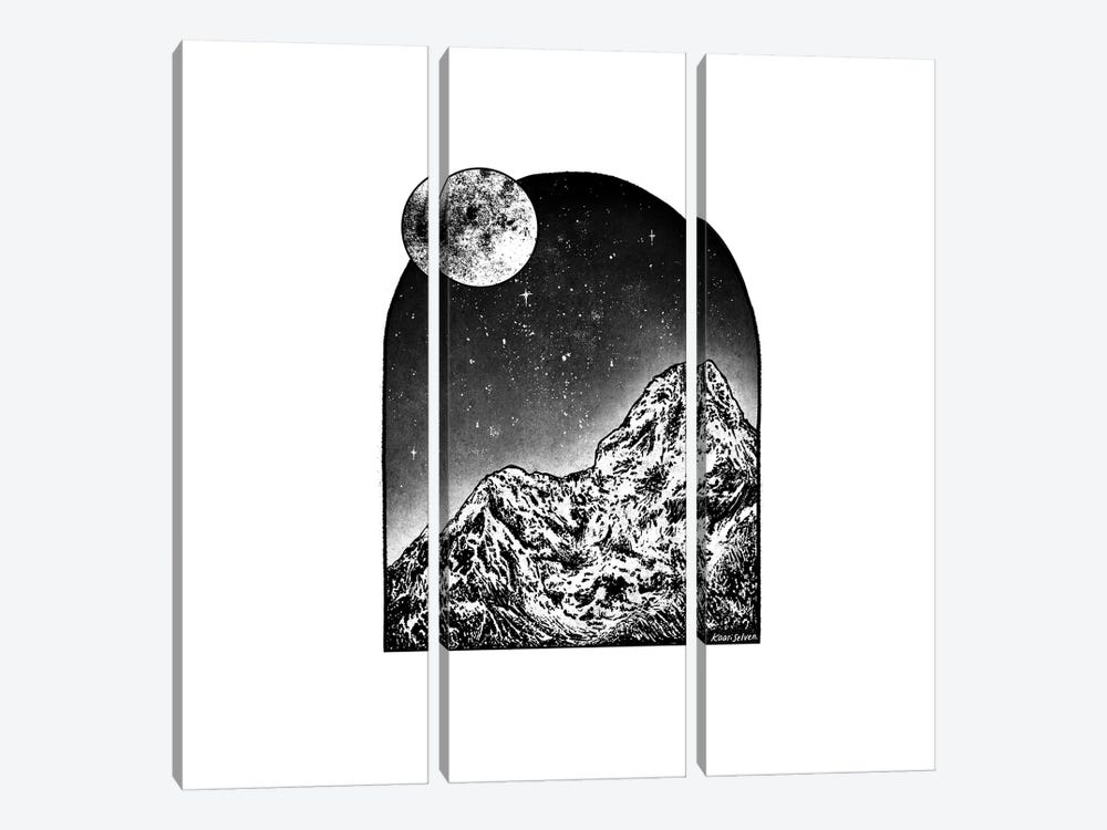 Window To The Moon by Kaari Selven 3-piece Art Print