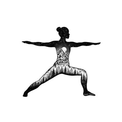 Yoga Pose I by Kaari Selven art print