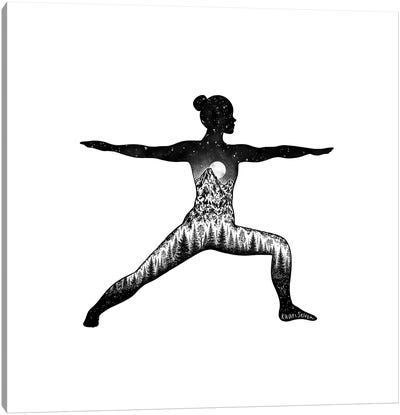 Yoga Pose I Canvas Art Print - Zen Bedroom Art