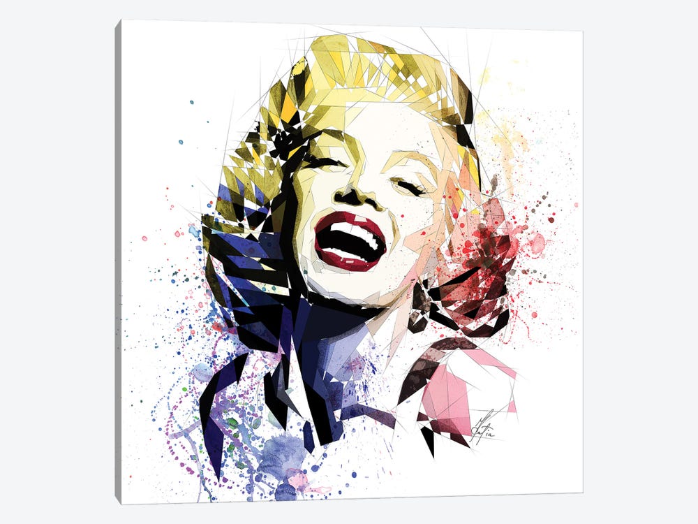 reflecteren bal Stad bloem Marilyn Monroe Canvas Artwork by Katia Skye | iCanvas