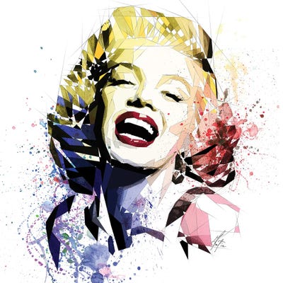 Marilyn Monroe Canvas Artwork by Katia Skye | iCanvas