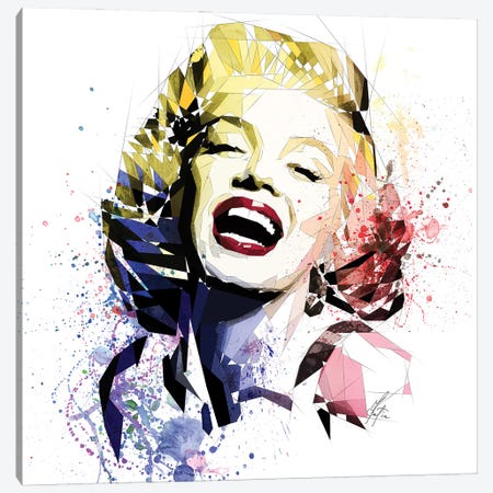 Marilyn Monroe Canvas Print #KSK17} by Katia Skye Canvas Wall Art