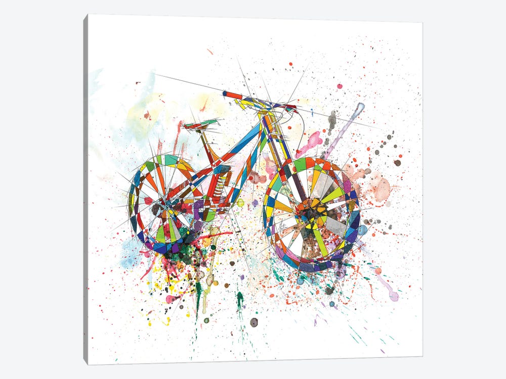 Bicycle by Katia Skye 1-piece Canvas Art