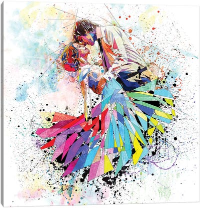 Happily Married Canvas Art Print - Couple Art