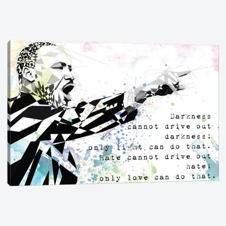 Martin Luther King Canvas Print #KSK30} by Katia Skye Canvas Print
