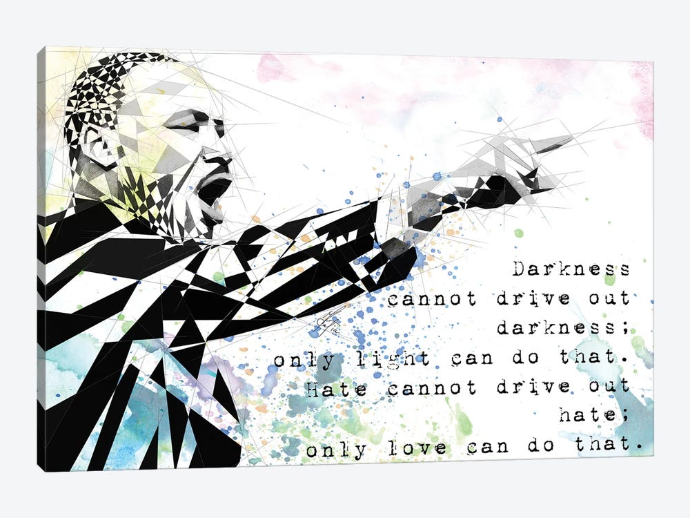 Martin Luther King by Katia Skye 1-piece Canvas Artwork
