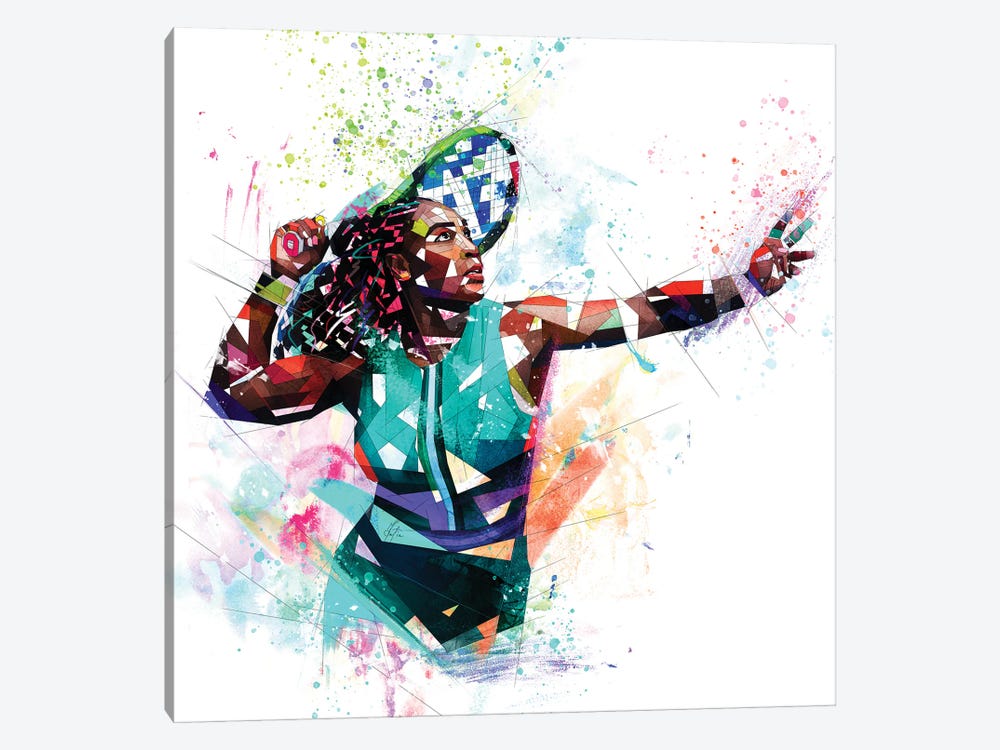 Serena Williams by Katia Skye 1-piece Canvas Artwork