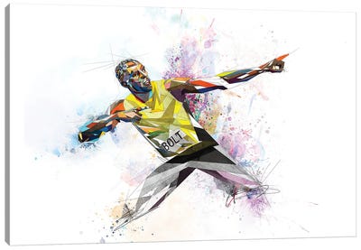 Usain Bolt Canvas Art Print - Track & Field