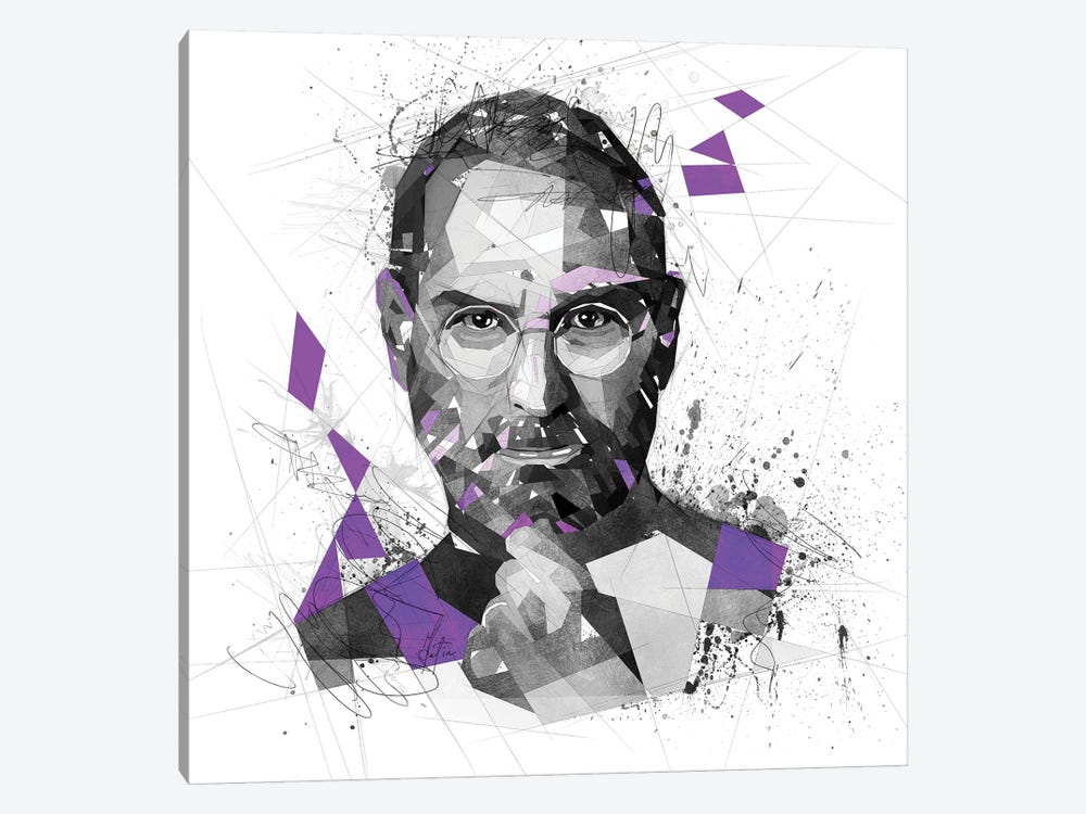 Steve Jobs by Katia Skye 1-piece Canvas Art Print
