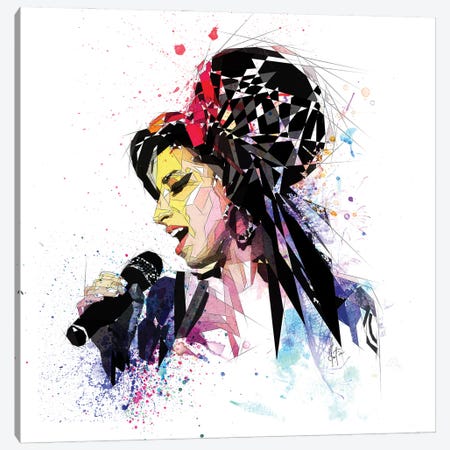 Amy Winehouse Canvas Print #KSK4} by Katia Skye Canvas Print