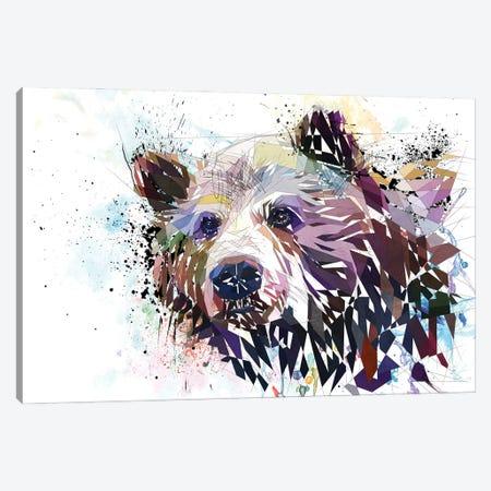 Bear Canvas Print #KSK55} by Katia Skye Canvas Art