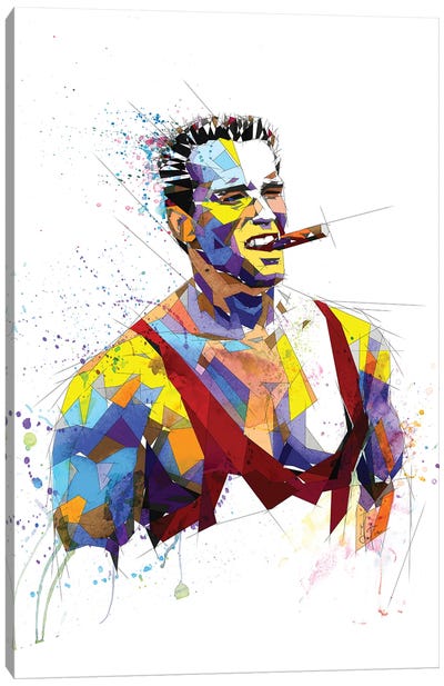 Arnold Color Canvas Art Print - Arnold Schwarzenegger