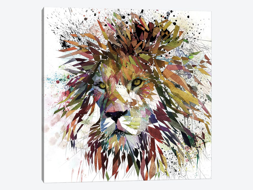 Lion Nature by Katia Skye 1-piece Canvas Art