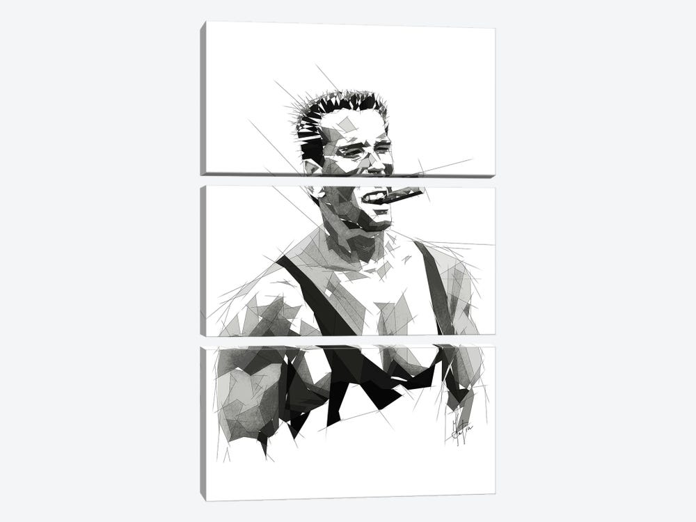 Arnold Black And White by Katia Skye 3-piece Canvas Wall Art