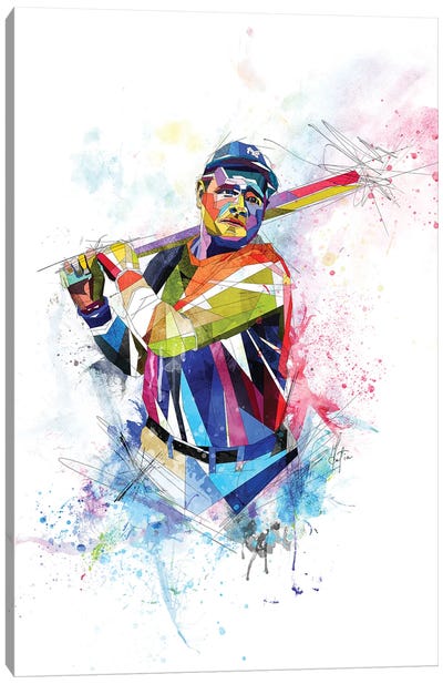 Babe Ruth Canvas Art Print - Athlete & Coach Art