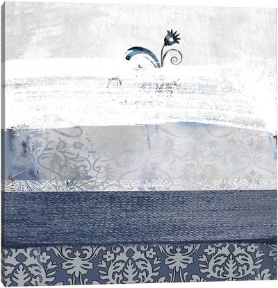 Blue Mood III Canvas Art Print - Ikat Patterns