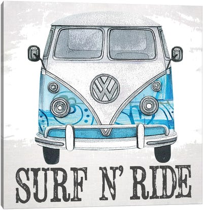 Surf & Ride Canvas Art Print - Karen Smith