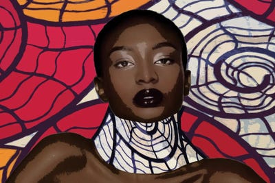 Tribal Vibe I by Karen Smith canvas print