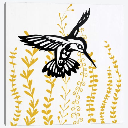 Birdinthebush II Canvas Print #KSM138} by Karen Smith Canvas Print