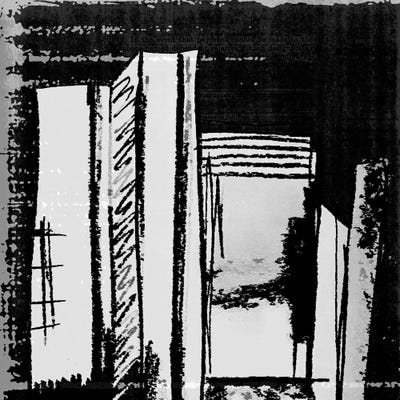 Blackout II by Karen Smith framed canvas print