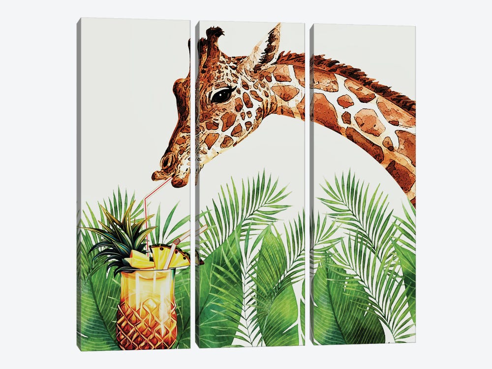 Tropical by Karen Smith 3-piece Canvas Art Print