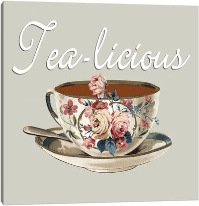 Tea-Licious Canvas Art Print - Tea Art