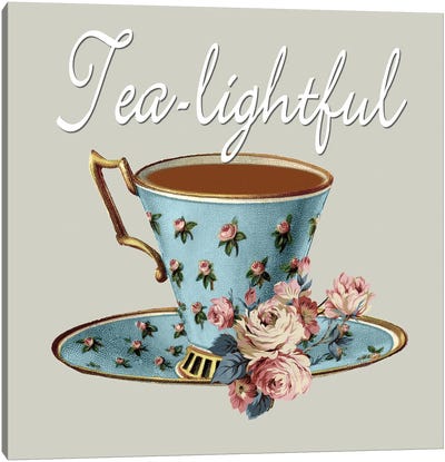 Tea-Lightful Canvas Art Print - Kitchen Equipment & Utensil Art
