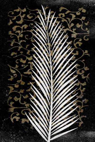 Black & White Florals: Dark Tropical II by Karen Smith