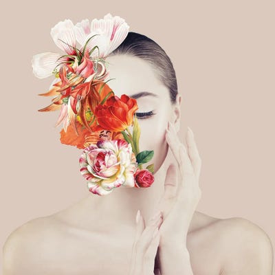 Flora I by Karen Smith framed canvas print