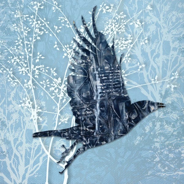 Crows: Inflight II by Karen Smith