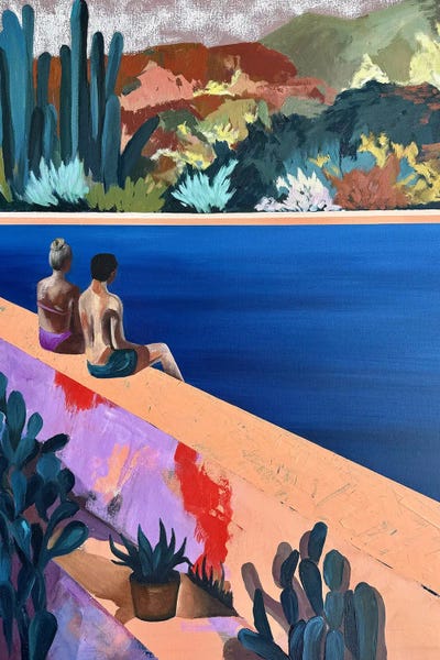 Swimming Pools: Landscape At 6:45 PM by Kseniya Rai