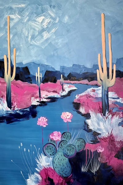 Pops Of Pink: XXL Landscape At 7:19PM by Kseniya Rai